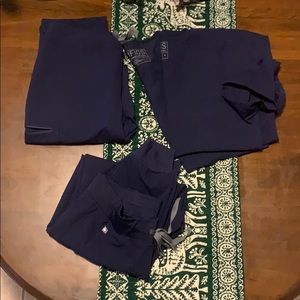 FIGS Navy Blue Scrubs 2 Sets
